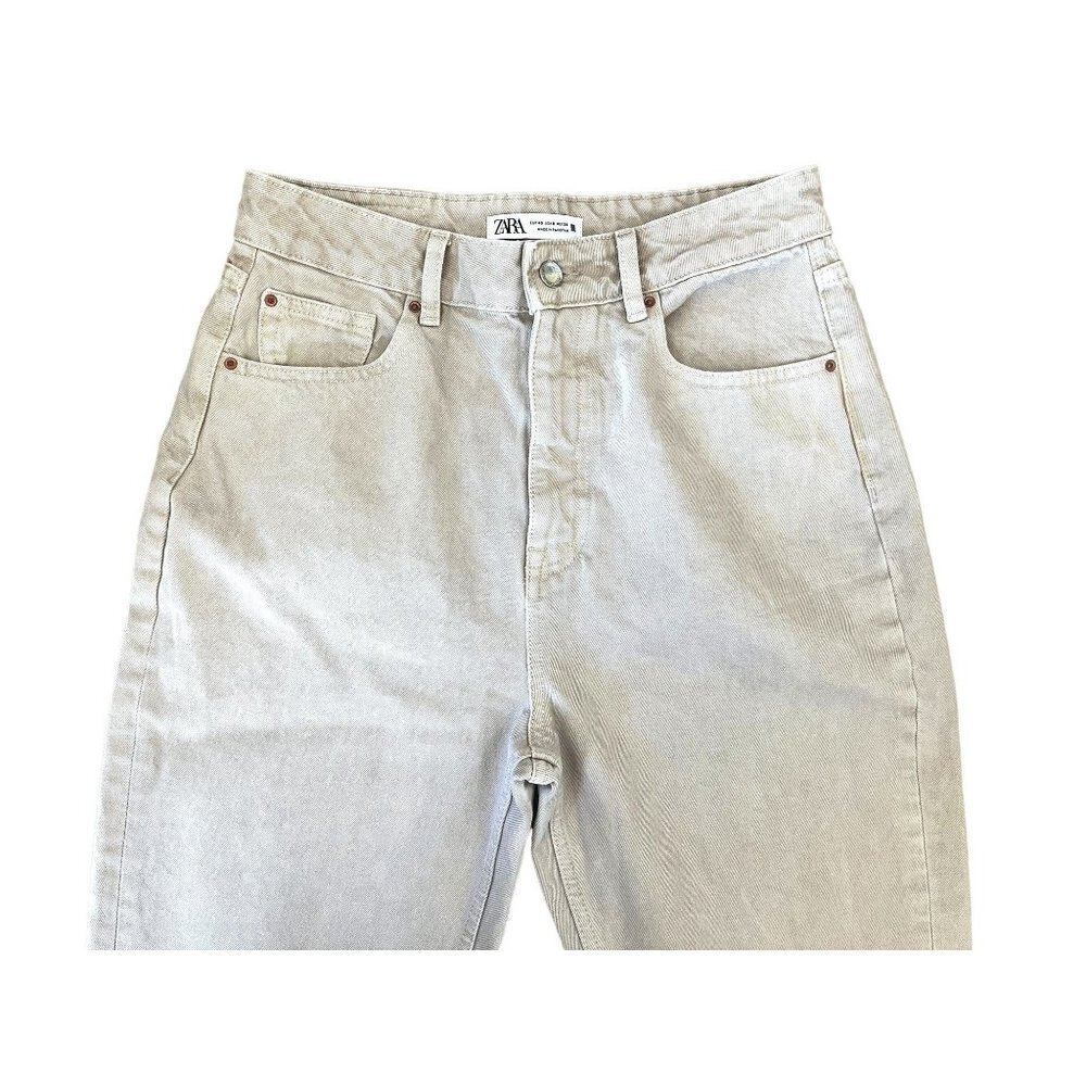 Zara High Waisted Mom Jeans 8 - Picture 4 of 8